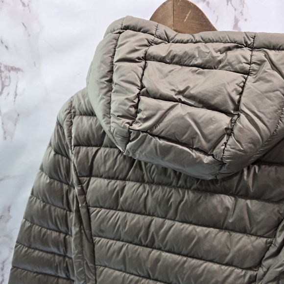 Aventura Down Puffer Jacket Womens XS Brown Parka Coat Hood Long FP Packable - Picture 7 of 15